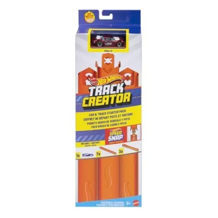 Hot Wheels Track Creator Starter Pack & 1:64 Scale Toy Car