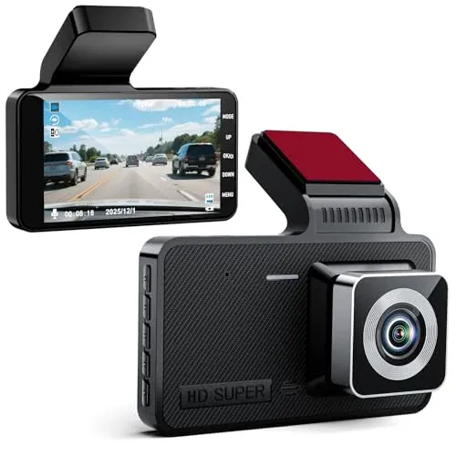 1080p HD 4-Inch Dashcam with Night Visibility
