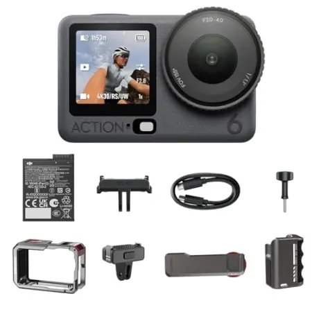 DJI Osmo Action 6 8K Waterproof Action Camera Bundle