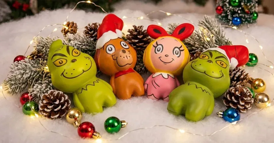 Dr. Seuss Grinch Squishy Toy 12-Piece Set