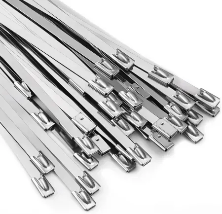 100-Piece 304 Stainless Steel Metal Zip Ties