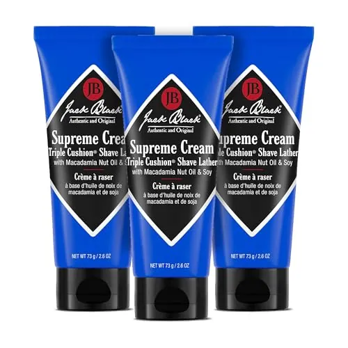 Jack Black Supreme Cream Triple Cushion Shave Lather 3-Count 2.6-Oz