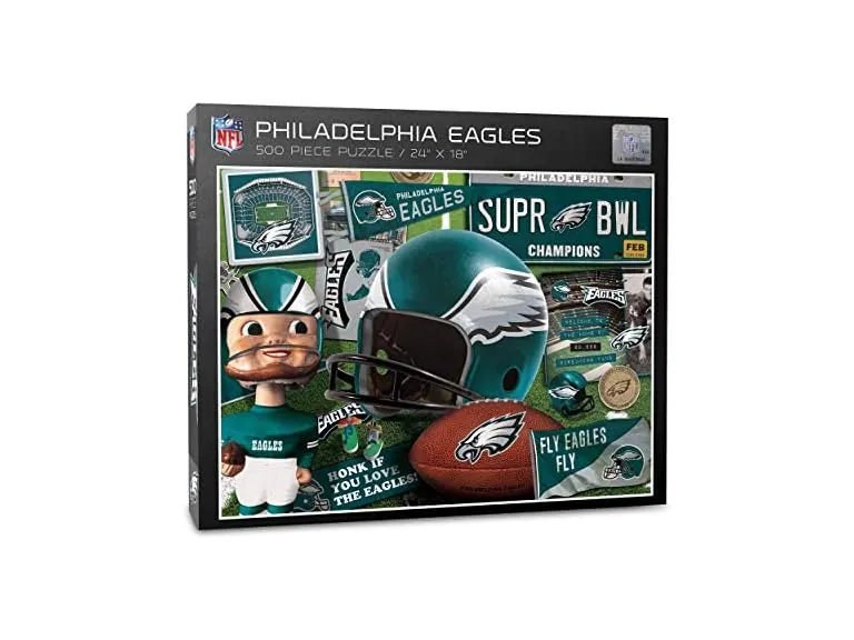 YouTheFan NFL Philadelphia Eagles Retro Series Puzzle 500 Pieces