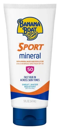 5oz Banana Boat Sport Mineral Sunscreen SPF 50 Lotion