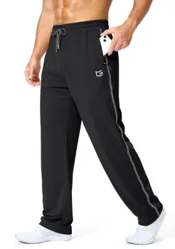 G Gradual Men's Quick Dry Athletic Sweatpants with Zipper Pockets