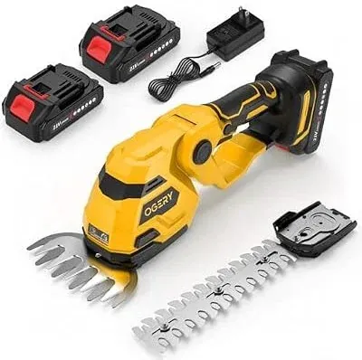 OGERY 21V Cordless Hedge Trimmer & Grass Shears