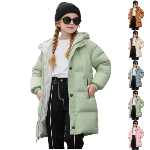 Kids Winter Hooded Quilted Puffer Jacket