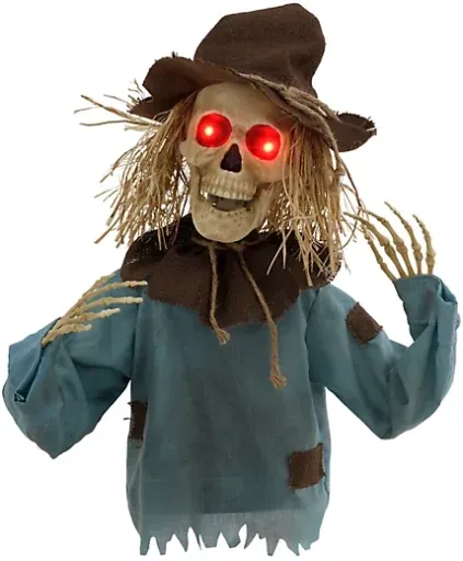 Red Shed 23 in. LED Scarecrow Groundbreaker Halloween Animatronic with Sound