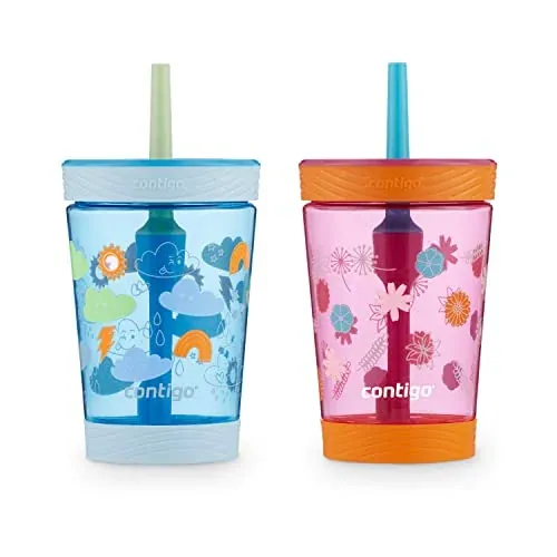 Contigo Kids Spill-Proof Tumbler with Straw 2-Pack 14-Oz