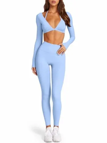 LASLULU 2 Piece Workout Sets