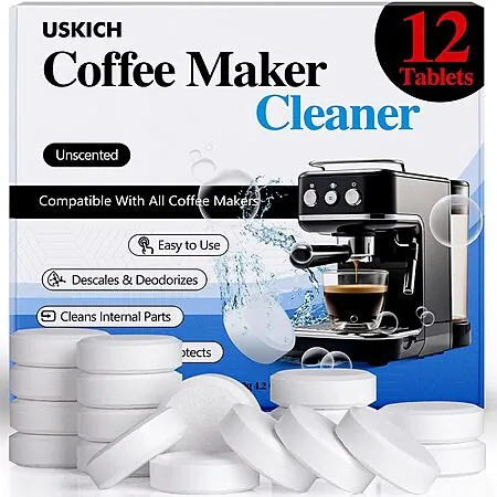34-Ct USKICH Coffee Machine Cleaner & Descaler Tablets