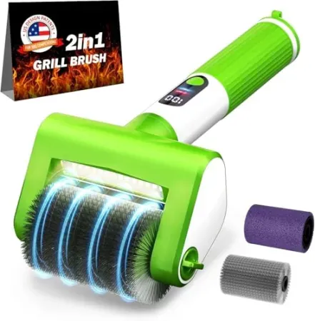 VYTOOV Electric 2-Speed BBQ Grill Brush w/ LED Light