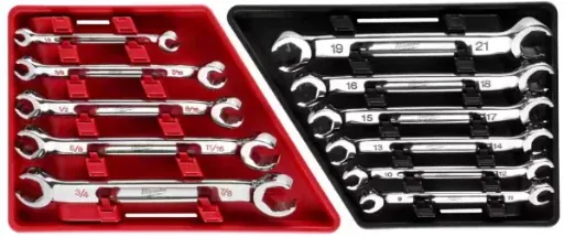 Milwaukee Double End SAE and Metric Flare Nut Wrench Set (11-Piece)