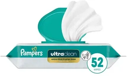Pampers Free & Gentle Baby Wipes, 52 Count with $5 Extra Care Bucks Offer