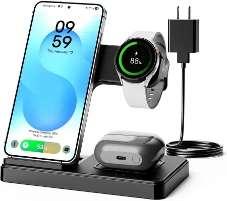 SMILE STATION 3-in-1 Foldable Wireless Charging Station for Samsung