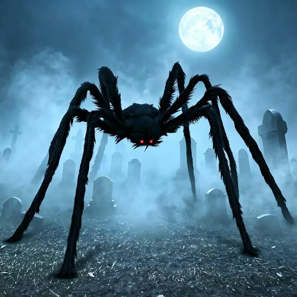 Joyfy 5-Foot Giant Halloween Spider