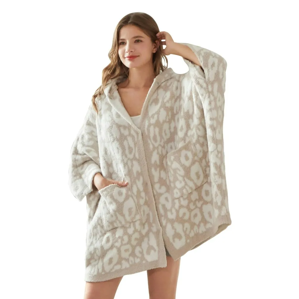 Wearable Blanket Hoodie Poncho