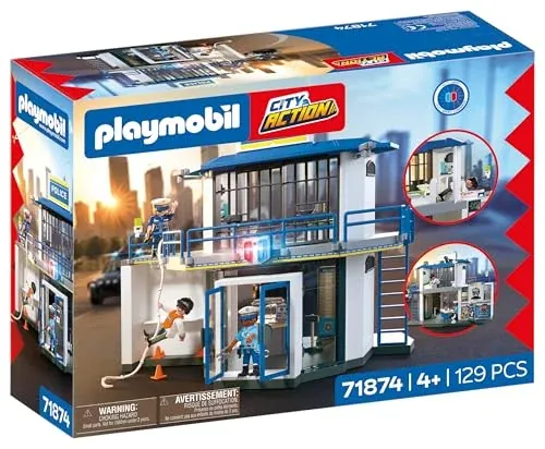 Playmobil Police Station with Investigation Room Playset (71874)