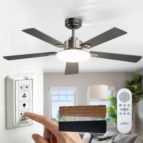 Addlon 52" 6-Speed Ceiling Fan w/ Dimmable Lights & Remote Control