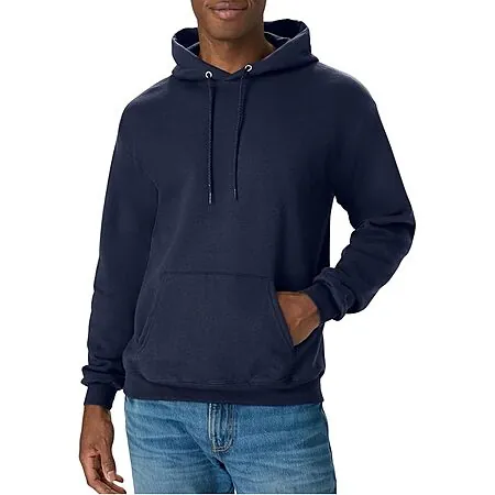 Hanes EcoSmart Fleece Pullover Hoodie (Navy)