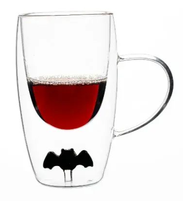 11.5oz Way to Celebrate Double Wall Coffee Glass Mug
