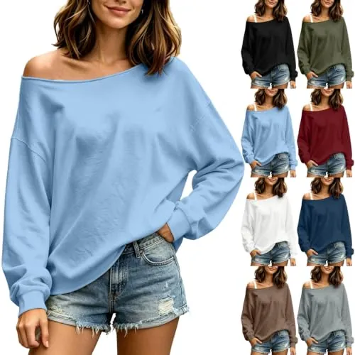 Off The Shoulder Pullover Tops