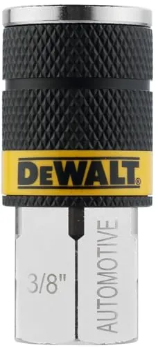 DEWALT 3/8-Inch Body Automotive Air Coupler with 3/8-Inch FNPT High-Flow 6-Ball Design, 300 PSI
