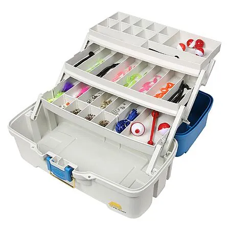 Plano Ready-Set-Fish 3-Tray Tackle Box w/ Tackle