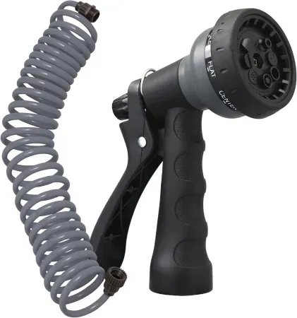 Orbit 25' Coil Garden Hose with 8-Pattern Nozzle