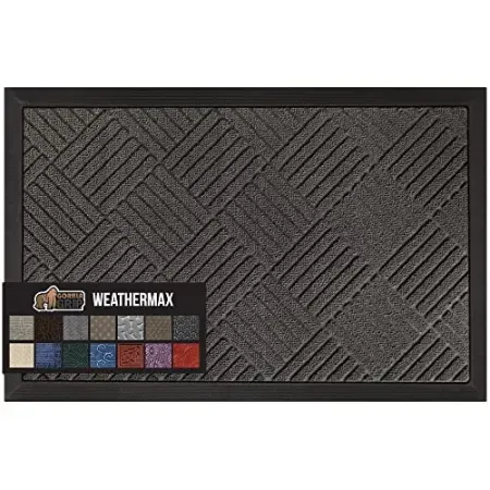 Gorilla Grip 29" x 17" WeatherMax Absorbent Doormat