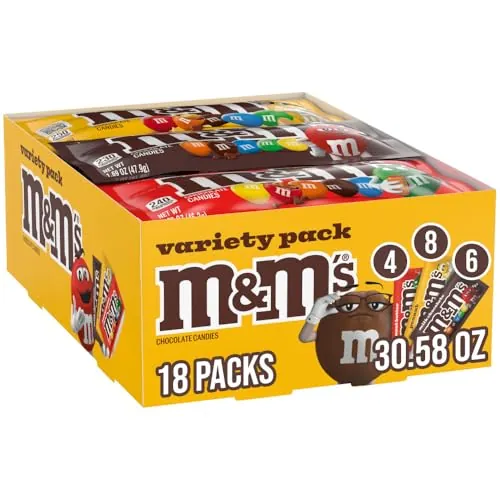 M&M’S Milk Chocolate Candy Full Size 18-Pack