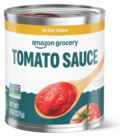 8oz Amazon Fresh No Salt Added Tomato Sauce