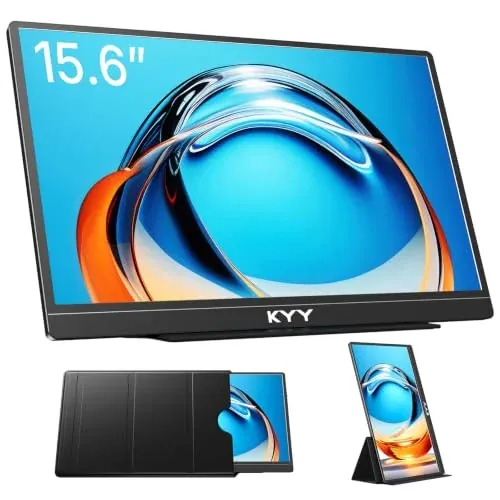 KYY Portable Monitor 15.6'' 1080P FHD IPS