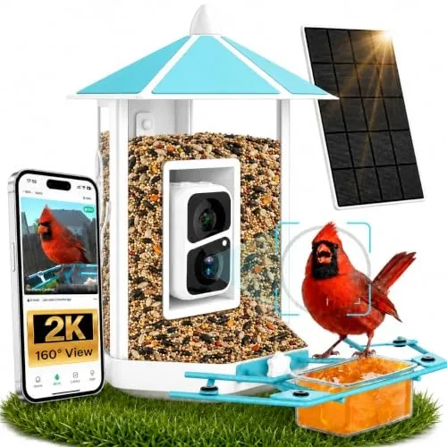Onlyfly Smart Bird Feeder with 2K AI Camera