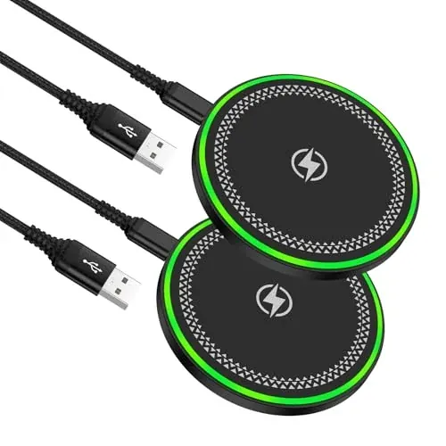 2-Pack 15W Fast Wireless Charging Pad