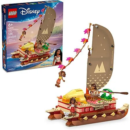 529-Pc LEGO Disney Moana's Adventure Canoe Building Toy Set