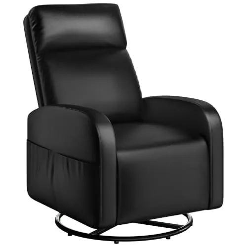 Yaheetech 360° Swivel Nursing Glider Chair