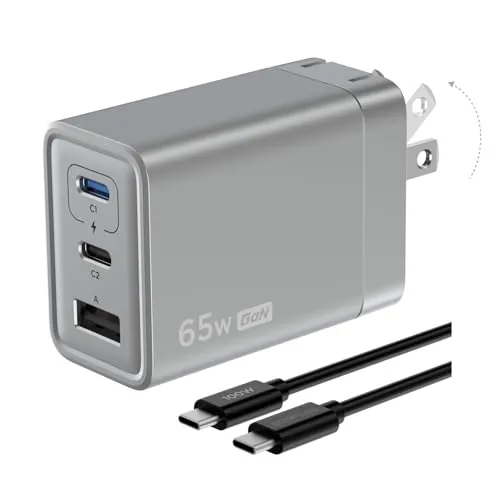 EF ECOFLOW Rapid 65W GaN USB C Charger with 100W USBC Cable