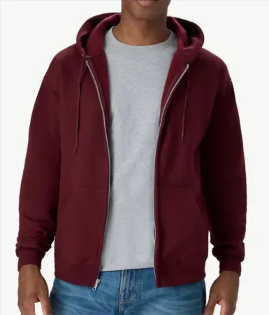 Hanes Full-Zip Eco-Smart Men's Hoodie