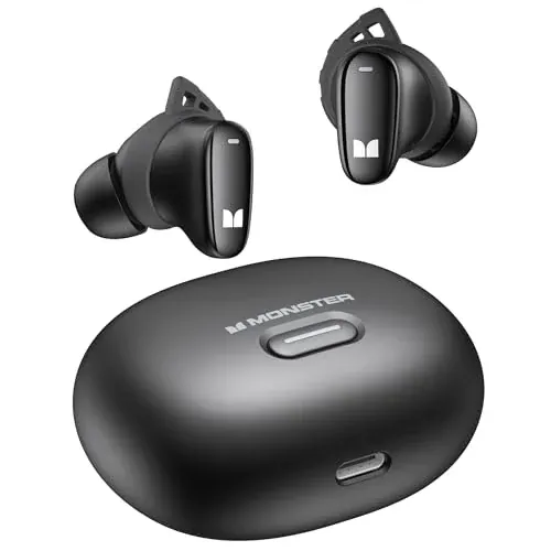 Monster N-Lite 206 Bluetooth 5.4 Earbuds with 10mm Driver