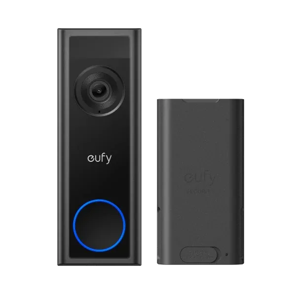 Eufy C31 2K FHD Video Doorbell Dual Power Options + Extra Battery Pack