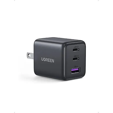 3-Port UGREEN 30W GaN II USB-C Fast Charger Block
