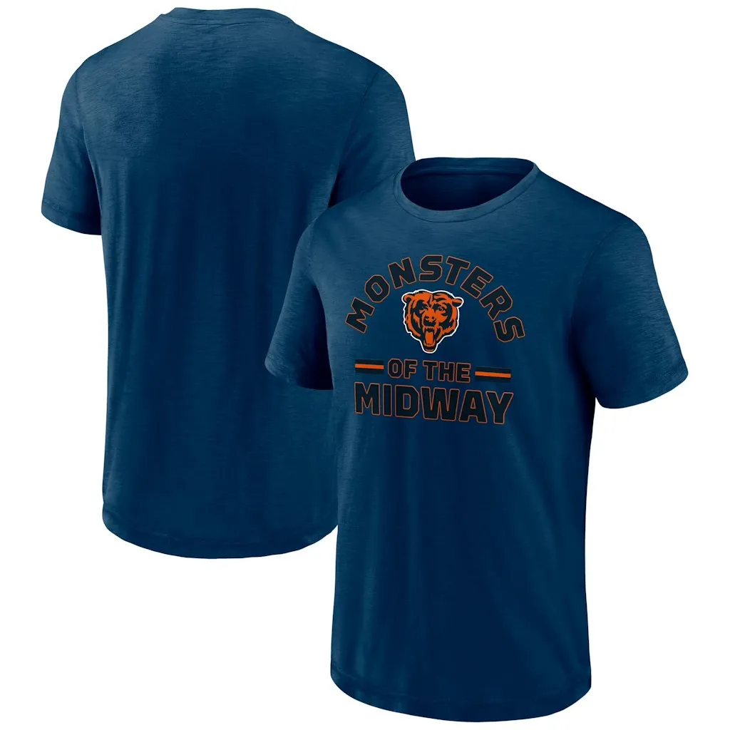 Fanatics Men's Navy Chicago Bears Slub T-Shirt