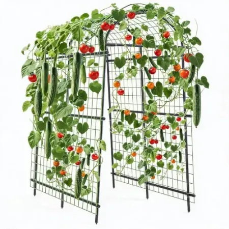 Garvee 7.6'H Metal Garden Arch Trellis
