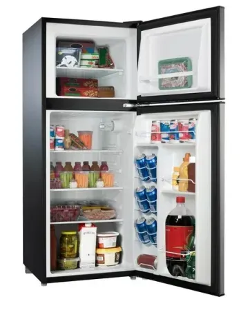 Galanz 4.6. Cu ft Two Door Mini Refrigerator with Freezer