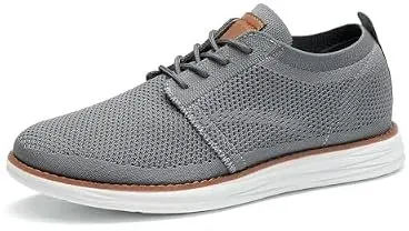 Bruno Marc Men’s KnitFlex Breeze Mesh Lace-Up Shoes