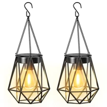 2-Pack KOOPER Hanging Solar Lanterns