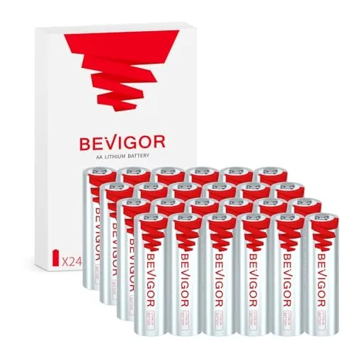 Bevigor AA Lithium Batteries 24-Pack