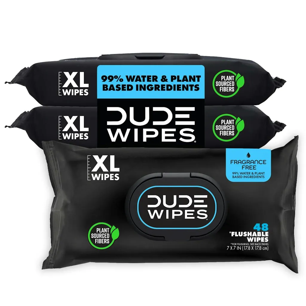 Dude Wipes Flushable Wipe 48-Count 3-Pack