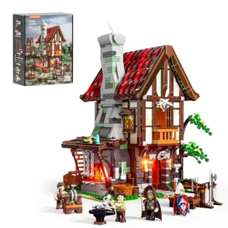 LUMIBRICKS Medieval Forge House w/ Lighting